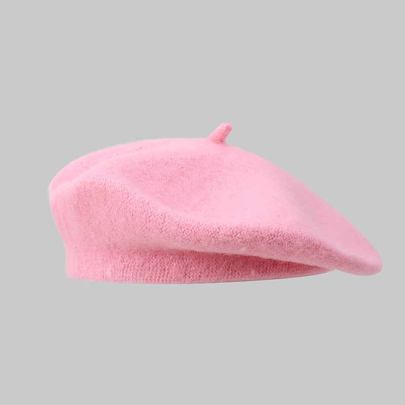 Wholesale Autumn and Winter Women's Solid Color Beret